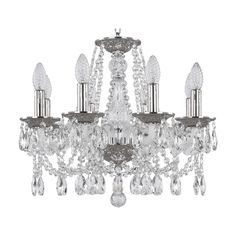 Люстра хрустальная 1607/8/165 Ni Bohemia Ivele Crystal