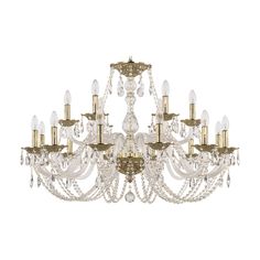 Люстра хрустальная 1601/12+6/360 G Bohemia Ivele Crystal