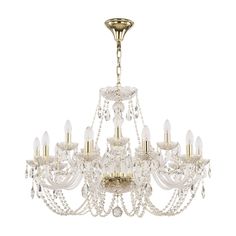 Люстра хрустальная 101/10+5/300 G Bohemia Ivele Crystal