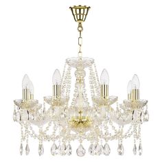 Люстра хрустальная 107/8/200 G Bohemia Ivele Crystal