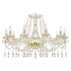Люстра хрустальная 107/10/300 G Bohemia Ivele Crystal