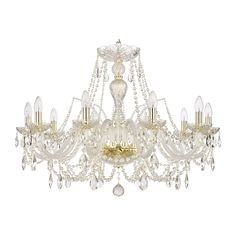 Люстра хрустальная 105/10/300 G Bohemia Ivele Crystal