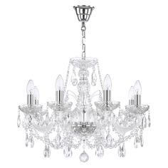 Люстра хрустальная 105/8/195 Ni Bohemia Ivele Crystal