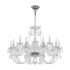 Люстра хрустальная 101/10+5/300 Ni Bohemia Ivele Crystal