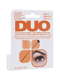 Клей для накладных ресниц Duo Brush On Dark Adhesive с витаминами черный 5г