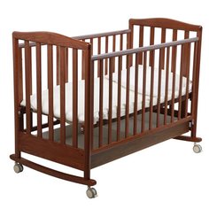 Детская кроватка Луи 120х60 Орех темный Papaloni