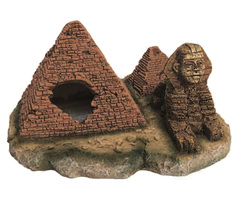 Декорация для аквариума Prime Пирамиды со Сфинксом, пластик, 16х17х8.5 см P.R.I.M.E.
