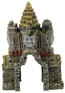 Декорация для аквариума Prime Затерянный храм, пластик, 9.5х17.5х24 см P.R.I.M.E.