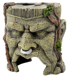 Декорация для аквариума Prime Голова идола, пластик, 12х14х15 см P.R.I.M.E.