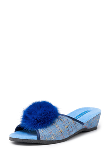 Домашние тапочки женские Smile of Milady DW-O-3-432-03 синие 38 RU