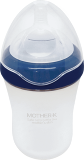 Силиконовая бутылочка Mother-K Blueberry синий 260 мл в ассортименте