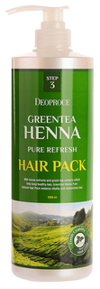 Маска для волос Deoproce GreenTea Henna Pure Refresh Hair Pack 1000 мл