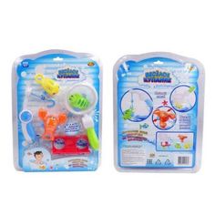 Веселое купание. Набор удочка, сачок, держатель, 3 фигурки A Btoys
