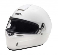 Шлем для картинга GP KF-4W, CMR 2016, карбон-кевлар, белый, M (57-58см) Sparco 0033582M