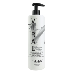 Красящий шампунь для яркости цвета - серебряный / Viral Shampoo Extreme Silver (739 мл) Celeb Luxury