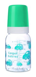 Бутылочка Canpol тритановая с соской 120 мл 3+ мес арт. 11/820prz цвет бирюзовый