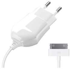 Сетевое зарядное устройство Deppa DEP-23124, apple 30-pin, 1 A, white