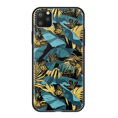 Чехол Deppa Glass Case для Apple iPhone 11 Pro Max Blue/Yellow