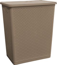 Корзина для белья BranQ Nature 35 л 399х272х460 мм кофейная