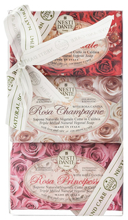 Косметическое мыло Nesti Dante Rosa Gift Kit 3x150 г