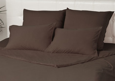 Комплект трикотажных наволочек Kupu-Kupu VIOLETT 70х70- 2 шт. KNM-77 шоколад