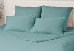 Комплект трикотажных наволочек Kupu-Kupu VIOLETT 70х70- 2 шт. KNM-77 голубая ель