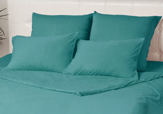 Комплект трикотажных наволочек Kupu-Kupu VIOLETT 50х70- 2 шт. KNM-57 морская волна