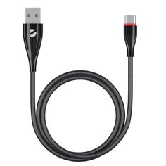 Кабель DEPPA Ceramic USB - USB-C, 1м, черный/72288