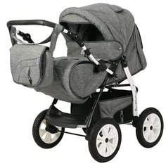 Коляска-трансформер Bart-Plast Victoria Prime PKL черный джинс 02