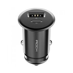 ROCK Metal Mini PD Автомобильное зарядное устройство ROCK-026B Black