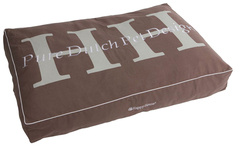 Лежак для животных HAPPY HOUSE Pure Dutch Pet Design L подушка серо-коричневая 125х80х15см