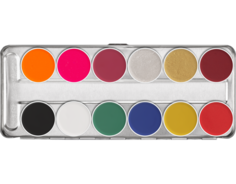 Аквагрим в палитре 12 цв./Aquacolor Palette 12 Col. 40 мл. (Цв: FX)/Kryolan/1104-FX