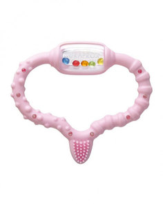 Стимулятор Curaprox Baby для прорезывания молочных зубов, розовый