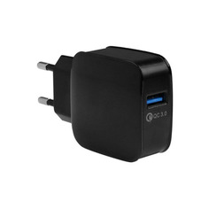 Сетевое зарядное устройство EnergEA Ampcharge, 1xUSB, 3 A, (CHR-AC-QC3P1-EU) black