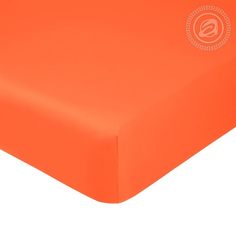 Простыня на резинке из сатина ОРАНЖЕВАЯ 180х200х20 Артпостель