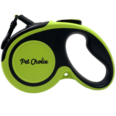 Поводок-рулетка Pet Choice, 5 м, зеленый, черный вес до 20 кг