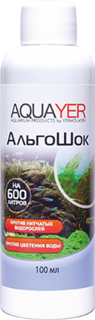 Средство для борьбы с водорослями в аквариуме Aquayer АльгоШок 100 мл