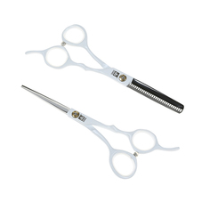 Набор парикмахерских ножниц Dewal 5,5", в чехле, белые