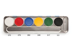 Аквагрим в палитре 6 цв./Aquacolor Palette 6 Col. 20 мл., Цв: A/Kryolan/1107-A