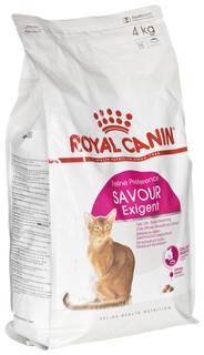 Сухой корм для кошек ROYAL CANIN Savour Exigent, для привередливых к вкусу, 4кг