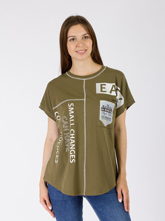 Футболка женская DAIROS GD69300887 хаки XS