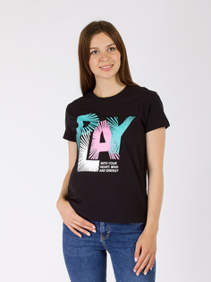 Футболка женская DAIROS GD69300888 черная XL