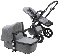 Коляска 2 в 1 Bugaboo Cameleon3 Plus Complete BLACK/Grey Melange/grey melange 239165GM01