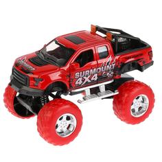 Металлическая инерционная модель Технопарк Джип Road Racing, красный, 12 см