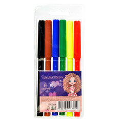 Набор фломастеров, 6 цветов Edding