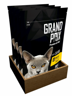 Сухой корм для кошек Grand prix Adult Original, лосось, 4шт, 1.2кг
