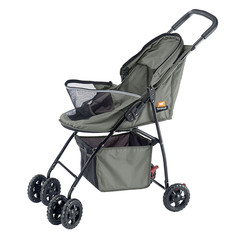 Коляска-переноска для кошек и собак Ferplast Globetrotter 42x80x95см серый, черный