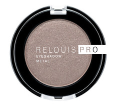 Тени для век Relouis "PRO EYESHADOW METAL" (тон 52, молочный шоколад)