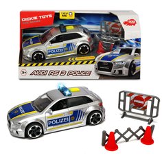 Машинка Dickie Toys Фрикционная полицейская Audi RS3, 15 см