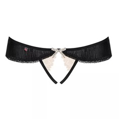 Открытые трусики с легкой плиссировкой S/M Obsessive